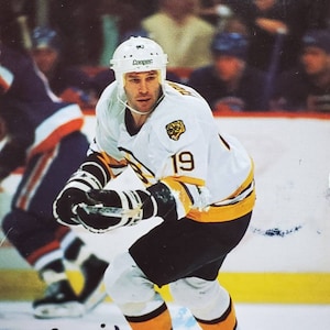 Dave Poulin Boston Bruins #19 NHL Hockey Hand Signed Autograph 3.5&quot;x5.5&quot; Photo w/ LOA & Hologram