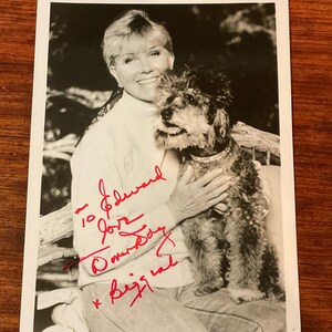Doris Day (American Actress/Singer) Hand Signed Autographed 5&quot; x 7&quot; Photo w/ LOA