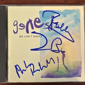 Genesis We Can&#39;t Dance CD 3x Hand Signed Autographed by Phil Collins Mike Rutherford & Tony Banks w/LOA