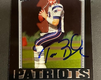 Tom Brady New England Patriot Autographed Hand-Signed on card Topps DPP 2007 w/ LOA