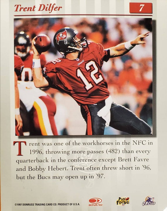 Trent Dilfer Autographed Buccaneers Photo (8x10) W/ LOA & Hologram