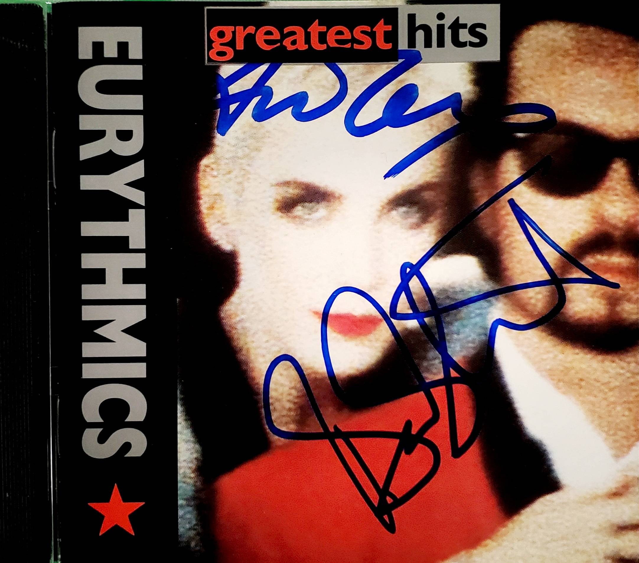 Eurythmics Greatest Hits CD: Signed by Annie Lennox & Dave Stewart 