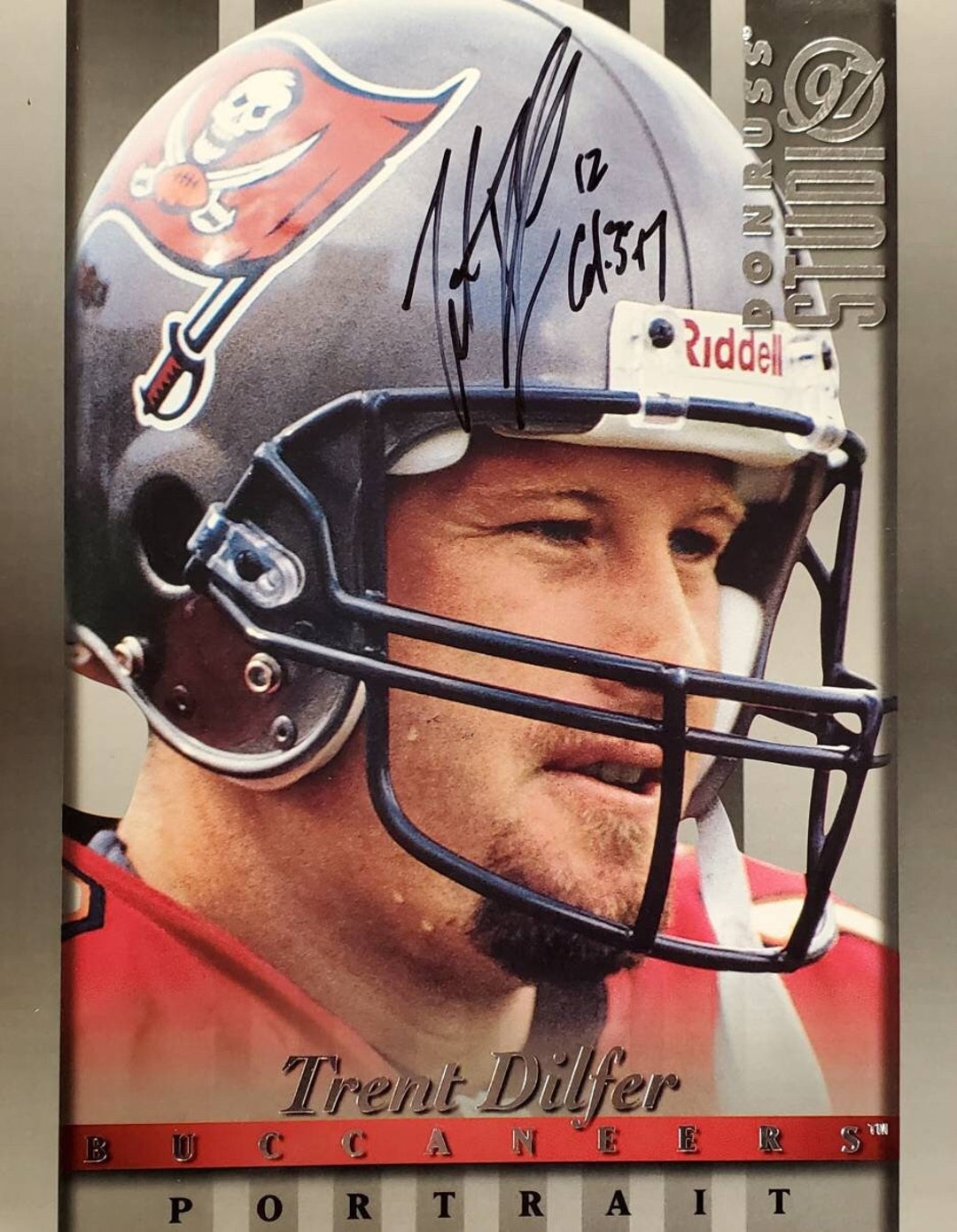 Trent Dilfer Autographed Buccaneers Photo (8x10) W/ LOA & Hologram
