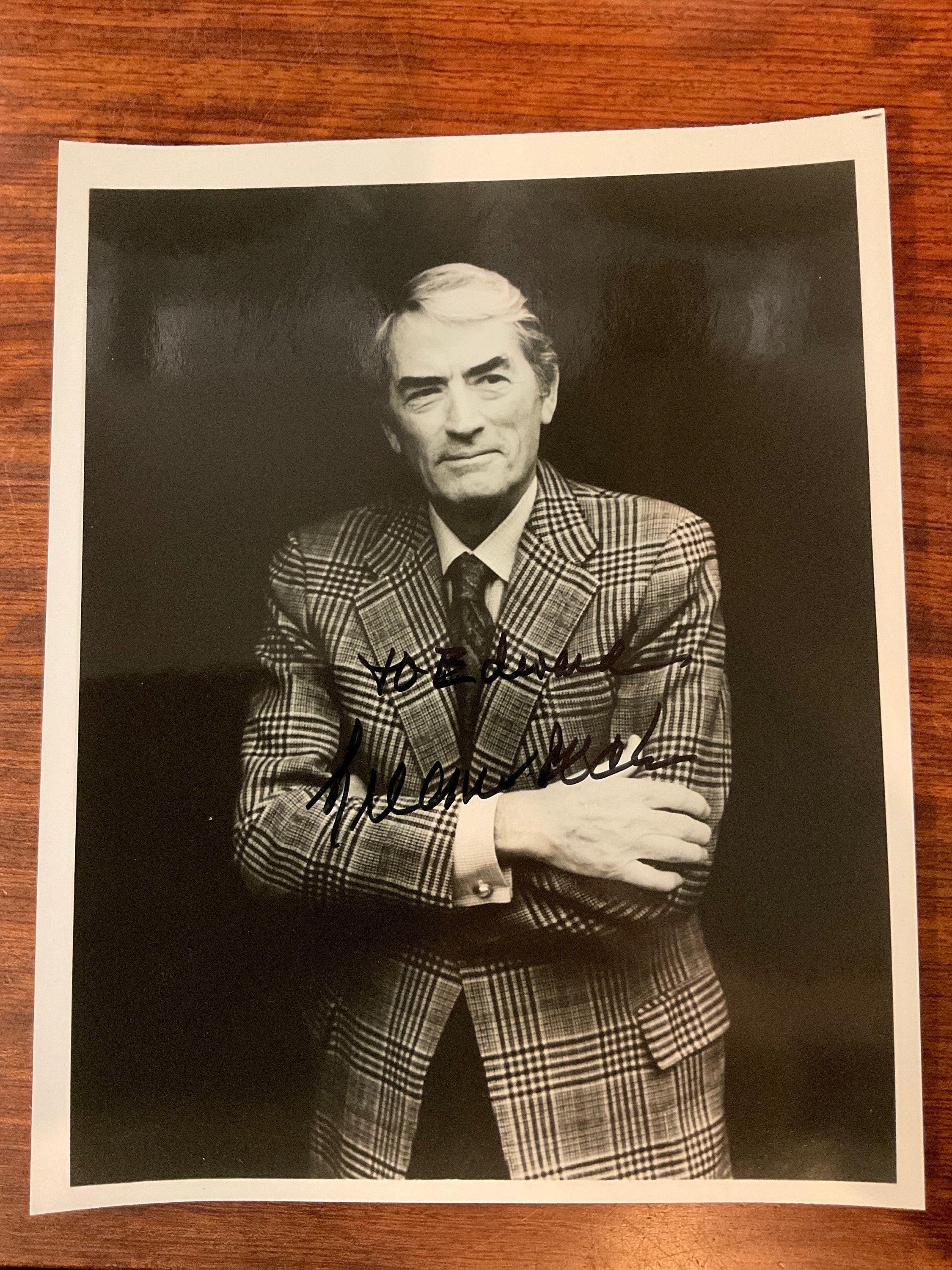グレゴリー・ペック 直筆サイン入り写真 グレゴリー・ペック直筆サイン入り8インチ×10インチ写真（LOA