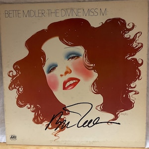 Bette Midler &quot;The Divine Miss M&quot; LP Album Hand-Signed Autographed by Bette Midler w/ LOA
