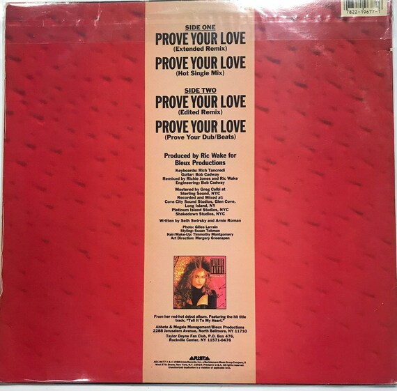 Taylor Dayne　あふれる愛を　直筆サイン入り US盤 12\" Taylor Dayne あふれる愛を 直筆サイン入り US盤 12