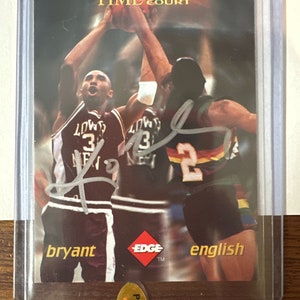 Kobe Bryant Collectors Edge #TW3 Karte Lakers 1996 handsigniert und signiert in silbernem Filzstift mit LOA & Hologramm