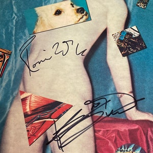 The Rolling Stones Under Cover Album Cover 2x Autographed by Keith Richards Ronnie Wood  w/ LOA