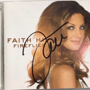 Faith Hill Fireflies CD Hand Signed Autographed by Faith Hill in Black Ink W/ LOA