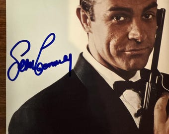 ショーン・コネリー直筆サイン入りジェームズ・ボンド写真：007