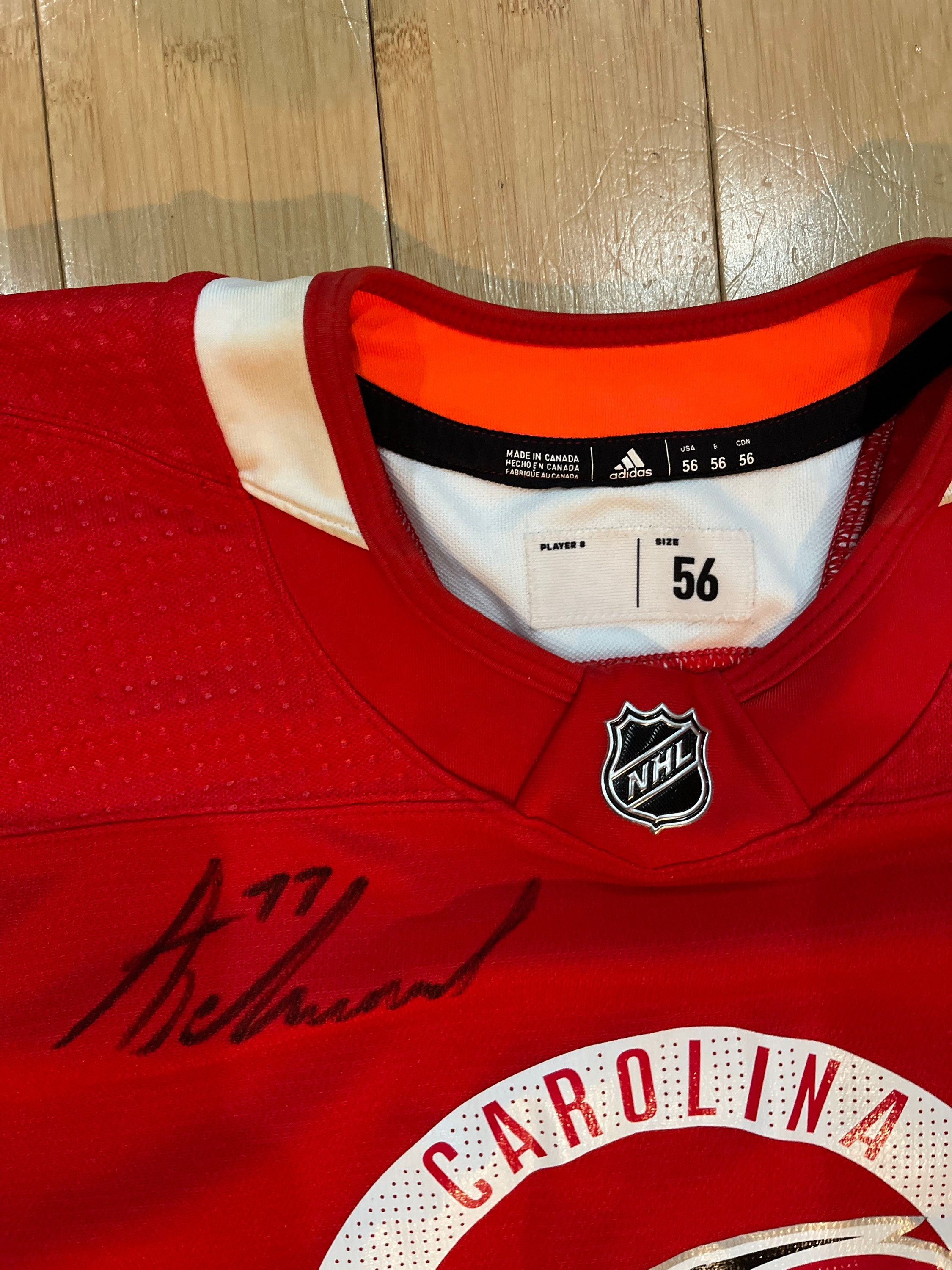 Carolina Hurricanes size 60 3XL Adidas 25th Anniversary Jersey