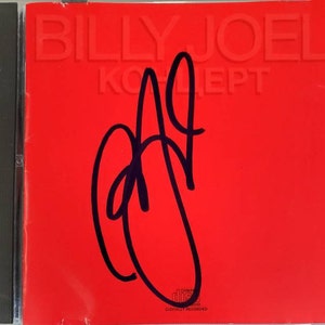 Billy Joel &quot;Kohliept&quot; CD Hand Signed Autographed by Billy Joel in Blue Ink W/ LOA