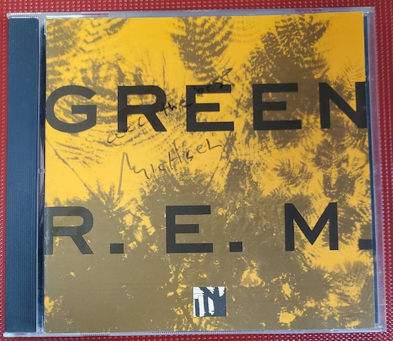 REM CD verde firmato a mano autografato da Michael Stipe All The Best  Michael con LOA -  Italia