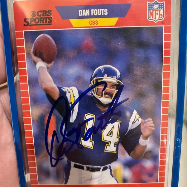 Dan Fouts Chargers card Score Pro Set  14 Hand Signed Autographed In Black Sharpie w/ LOA