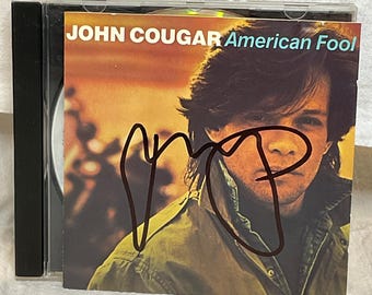 John Cougar Mellencamp-cd "American Fool" - Handgesigneerd, gesigneerd met LOA