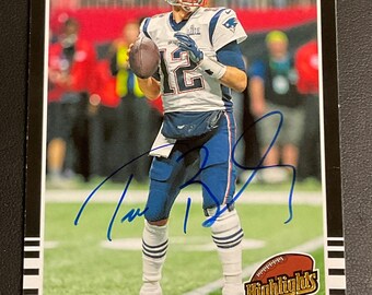 Tom Brady New England Patriots Autographed Hand-Signed on card Donruss H-1 2019 w/ LOA