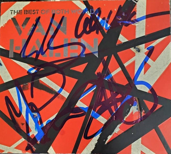 Van Halen Best Of Both Worlds Cd 4x Hand Signed Autographed Etsy