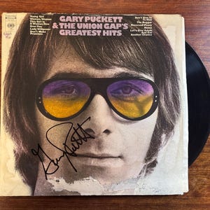 Gary Puckett  & The Union Gap&#39;s Greatest Hits Album Hand Signed Autographed W/ LOA