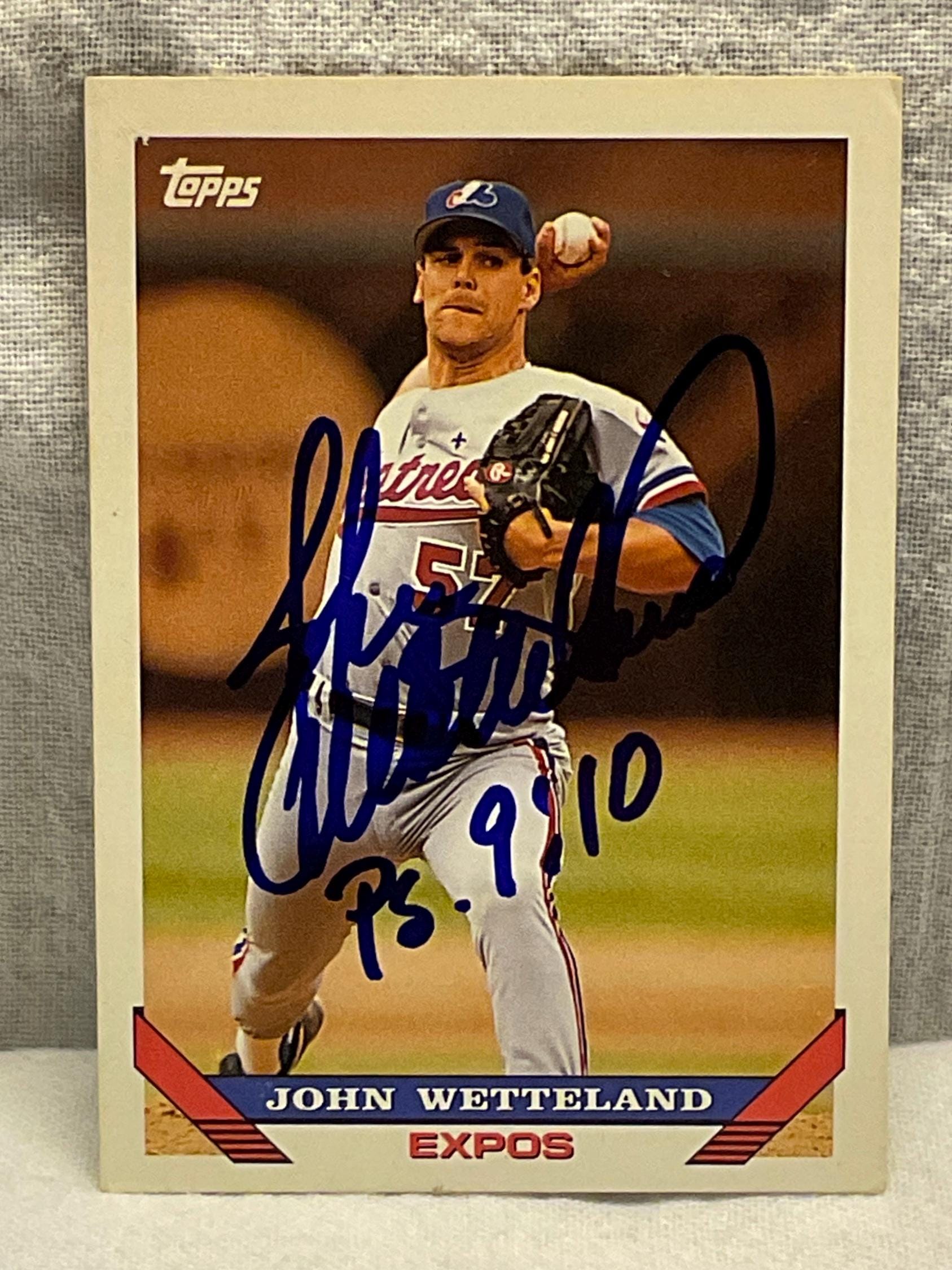 John Wetton 直筆サイン ジョン・ウェッテランド直筆サイン入り 1993 Topps モントリオール