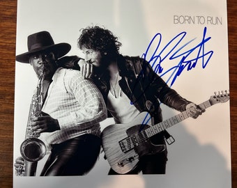 Bruce Springsteens „Born To Run“ signiertes 8x10 Zoll großes Foto, handsigniert von Bruce Springsteen mit LOA