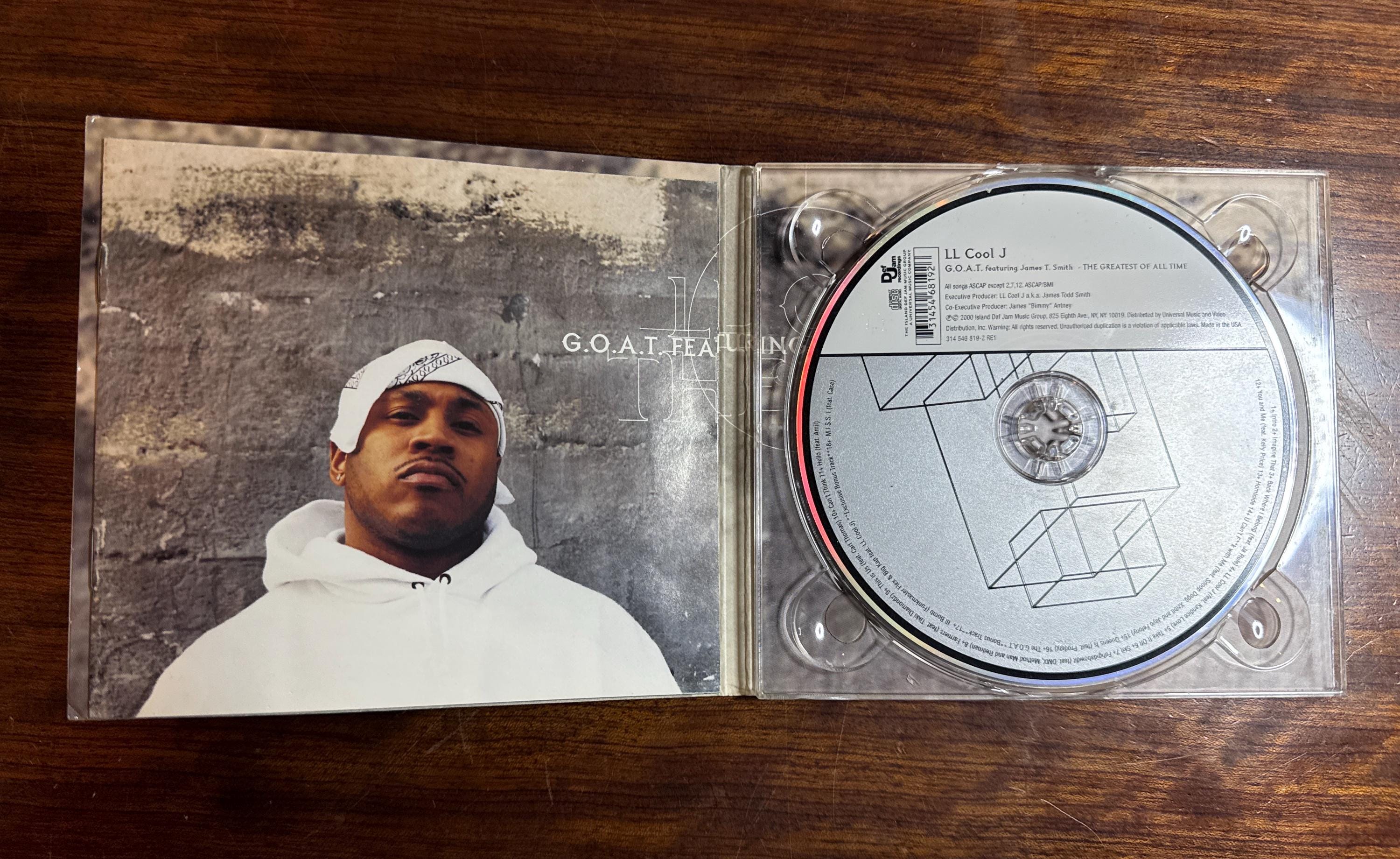 LL Cool J the Greatest of All Time Goat Autographed Cd Album by LL