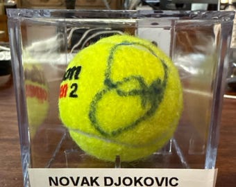 Novak Djokovic Hand Signed Autographed Wilson US OPEN #2 Tennis Ball with LOA and Hologram
