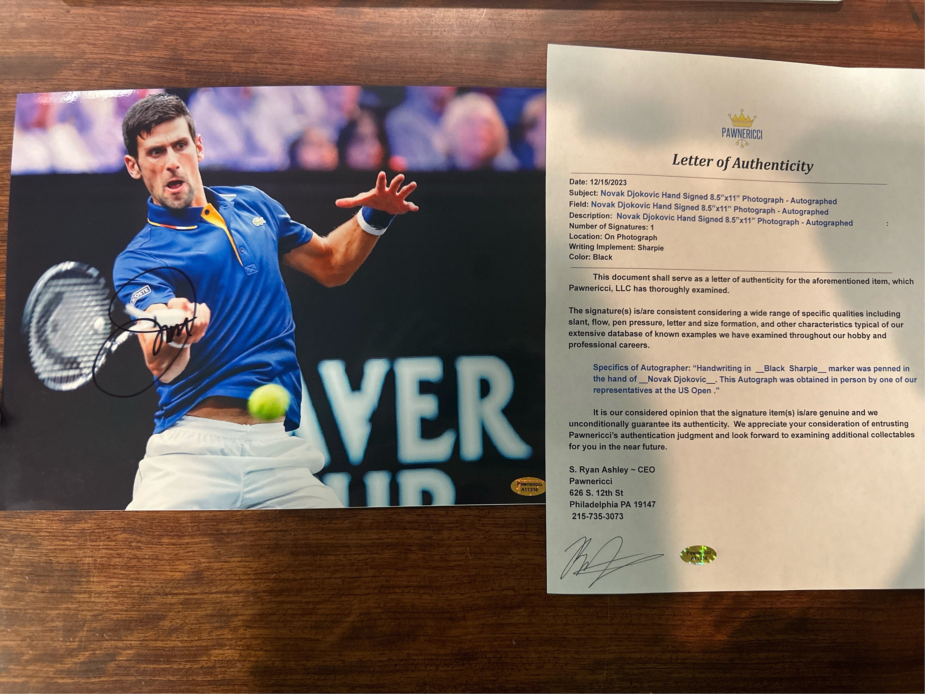 最終値下げ！ジョコビッチ⭐︎直筆サイン入り写真 2025年最新】ジョコビッチサインの人気アイテム - メルカリ