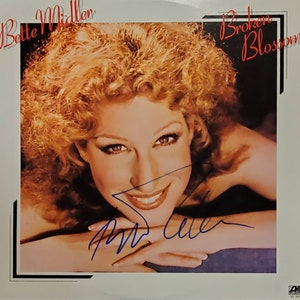 Bette Midler &quot;Broken Blossom&quot; LP Record Album - Hand Signed Autograph w/LOA