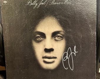 Billy Joel The Piano ManRecord Album Autographed Hand Signed In Blue Sharpie w/ LOA