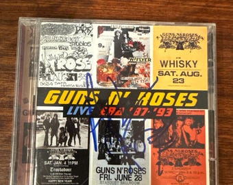 Guns N Roses Autographed CD, Axl Rose Signed (LOA) - Etsy