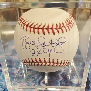 Bret Saberhagen MVP Cy Young Golden Glove Hand Signed Autographed Official Rawlings MLB Baseball w/ LOA
