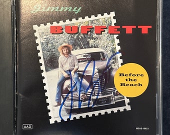 Jimmy Buffett "Before The Beach" CD Album Hand Signed Autographed by Jimmy Buffett w/ LOA Hologram