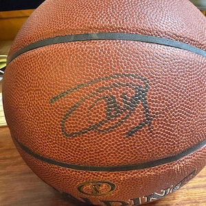 Joel Embiid Spalding Super Flite Pro Autographed NBA Basketball Hand Signed in Black Ink w/ LOA and hologram