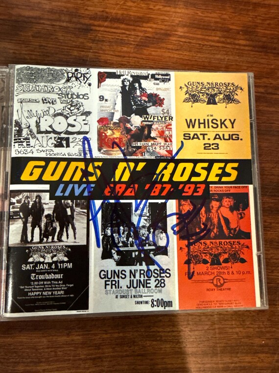 Guns N Roses Autographed CD, Axl Rose Signed (LOA) - Etsy