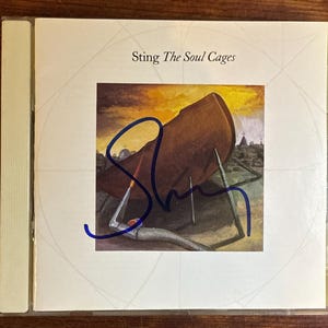 Sting "The Soul Cages" gesigneerde cd, handgesigneerd door Sting met LOA