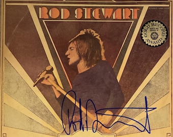 ロットスチュワート直筆サイン入り2Lサイズ写真…Rod Stewart ハリー