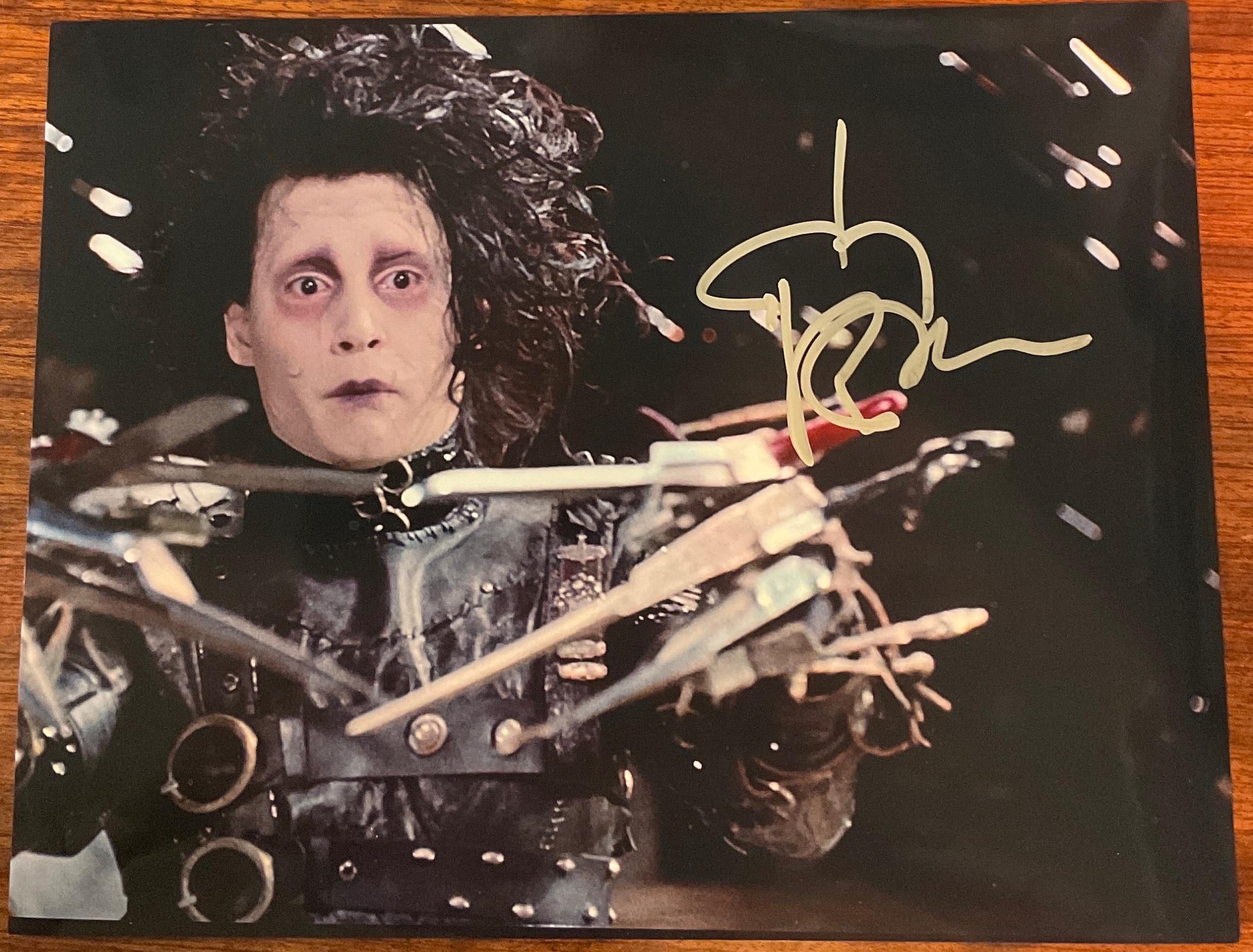 ジョニー・デップ「シザーハンズ」直筆サイン入り写真 8