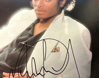 Michael Jackson Thriller Record Album Autographed Hand Signed In Black Sharpie w/ LOA