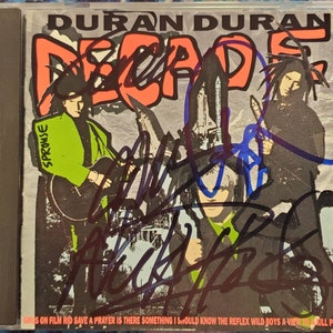 Duran Duran Decade CD Hand Signed Autographed 4x by Simon LeBon Nick Rhodes John Taylor Roger Taylor W/ LOA