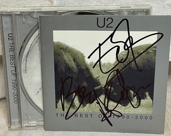 レア　u2 直筆サインCD BEST bono edge Larry adam レア u2 直筆サインCD BEST bono edge Larry adam
