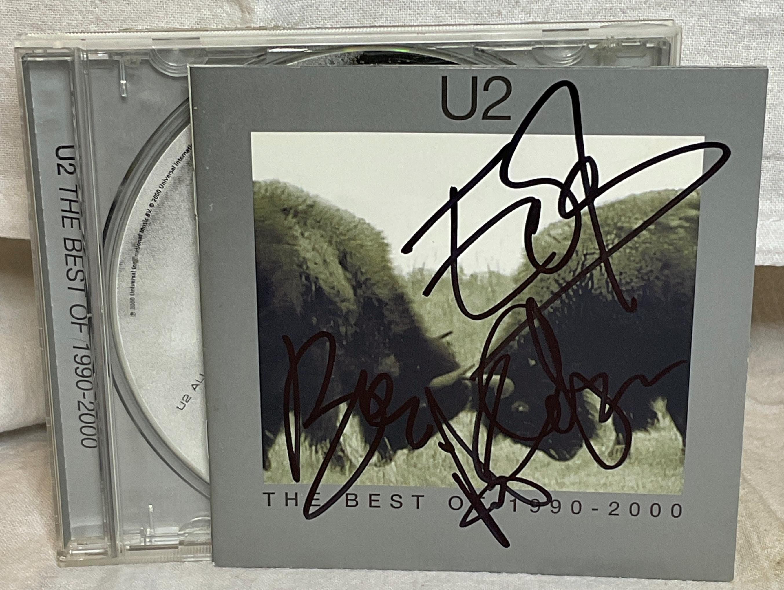 U2 of 1990-2000 CD, Signed by Bono, the Edge, Clayton, LOA - Etsy