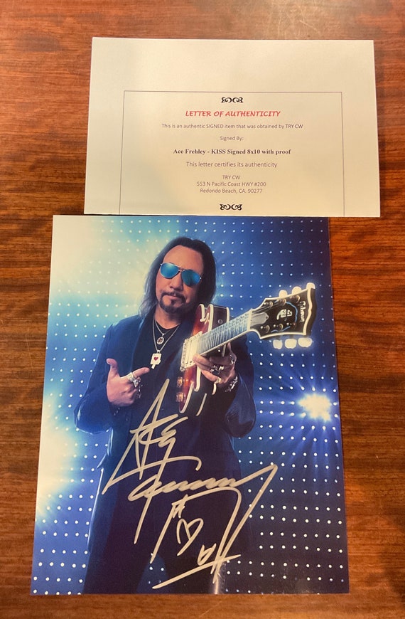 KISS ACE FREHLEY キッス　エース　フレーリー　直筆サイン KISS ACE FREHLEY キッス エース フレーリー 直筆サイン Ace