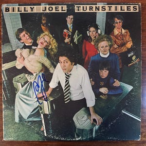 Billy Joel &quot;Turnstiles&quot; Album Hand-Signed Autographed LP w/ LOA