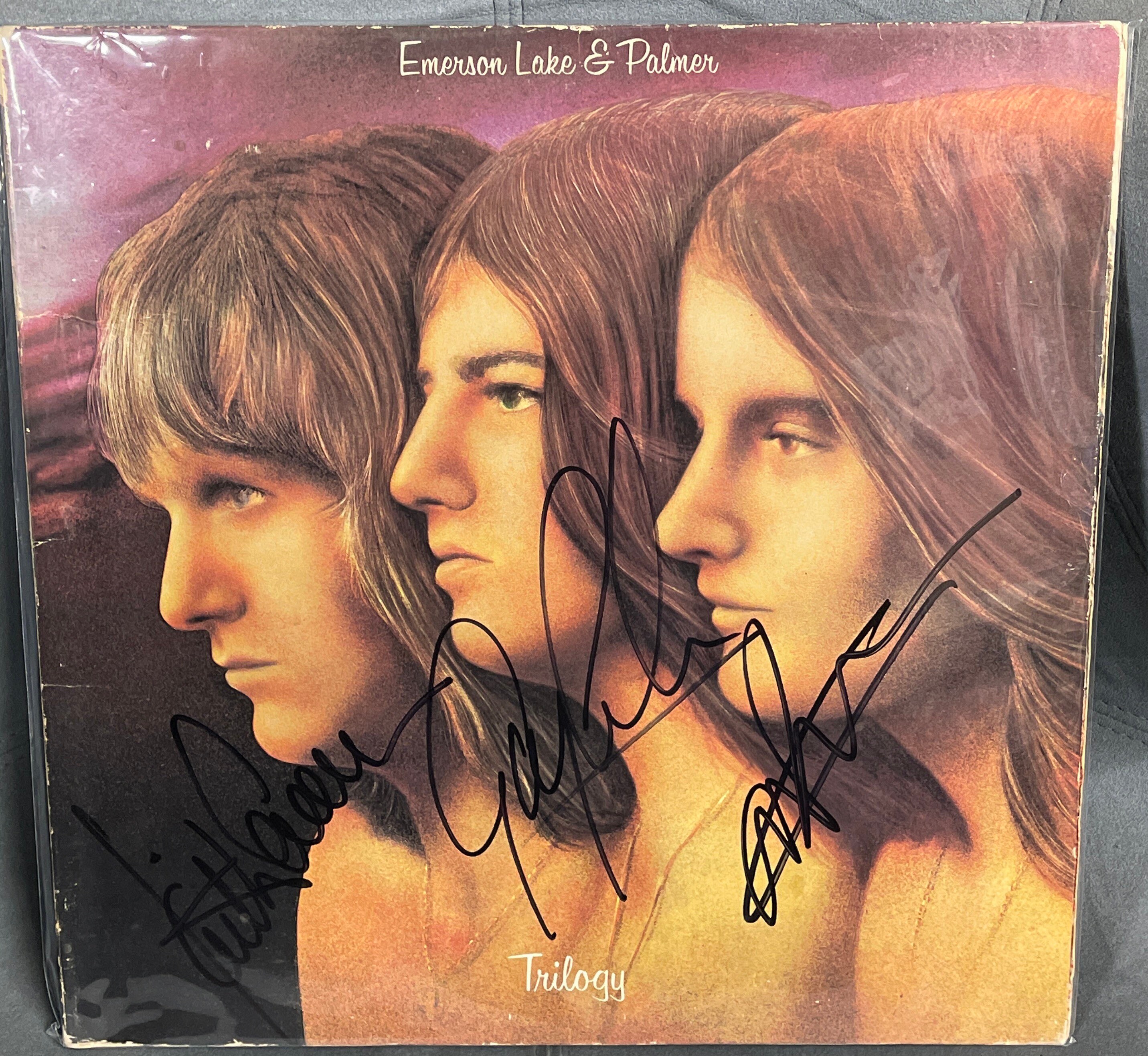 Emerson Lake & Palmer Trilogy Record Album 3x Hand Signed Etsy