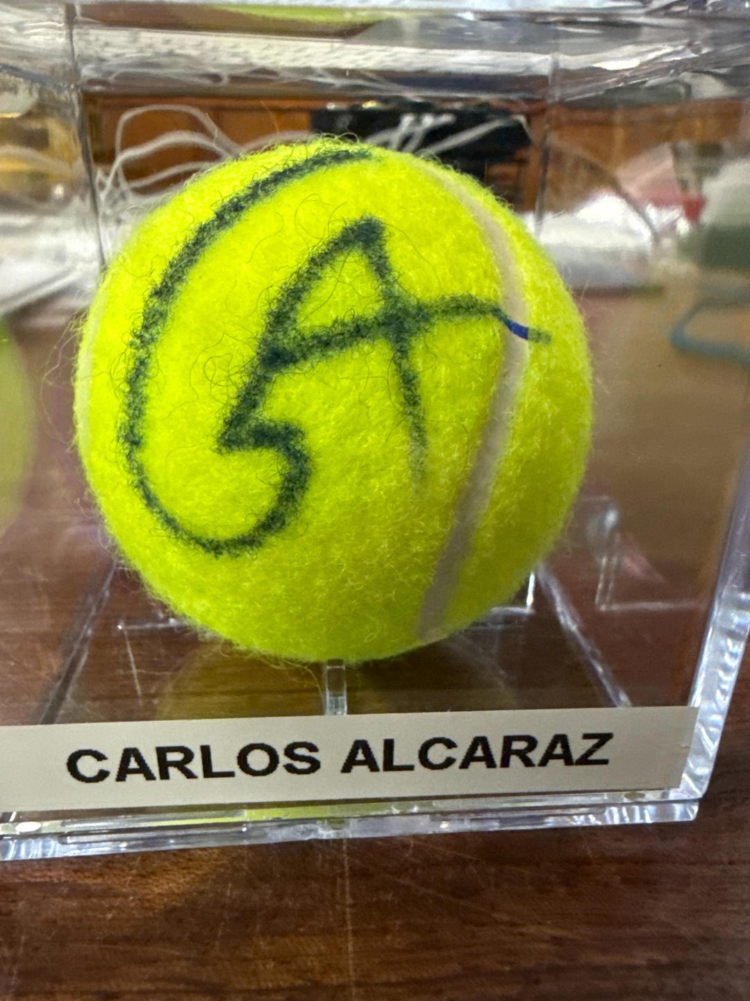 カルロス・アルカラス直筆サイン入りウィルソンUSオープンテニスボール