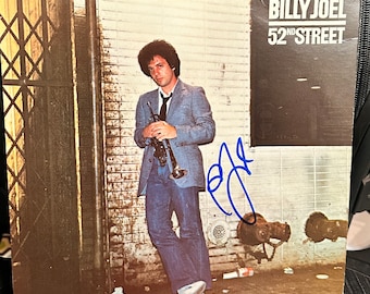 Billy Joel 52nd Street ManRecord Album Autographed Hand Signed In Blue Sharpie w/ LOA