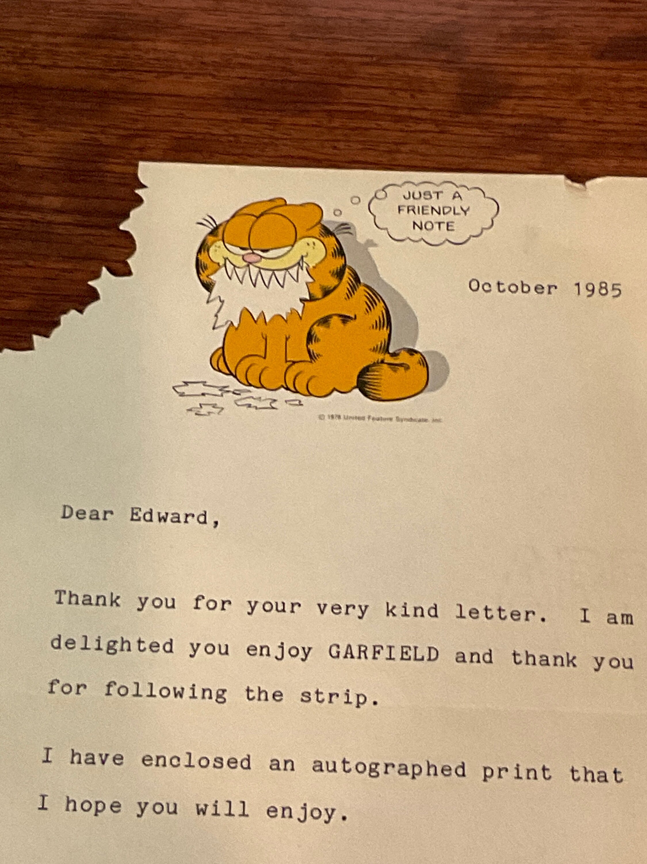 Garfield Notes Jim Davis