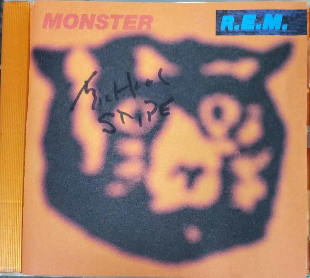 REM Monster CD Hand Signed Autographed by Michael Stipe W/ LOA Etsy