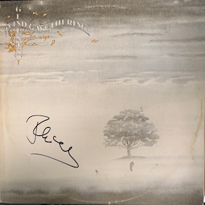 Genesis Wind & Wuthering LP Record Album Hand Signed Autograph by Phil Collins In Black Ink w/ LOA - Back is damaged