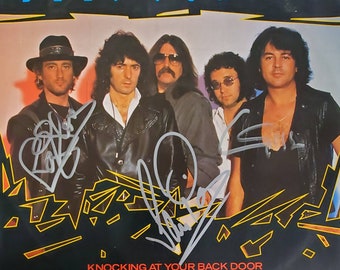 DEEP　PURPLE イアン・ギラン　GERARD VIENNA など　サイン deep-purple-in-backstage-on-